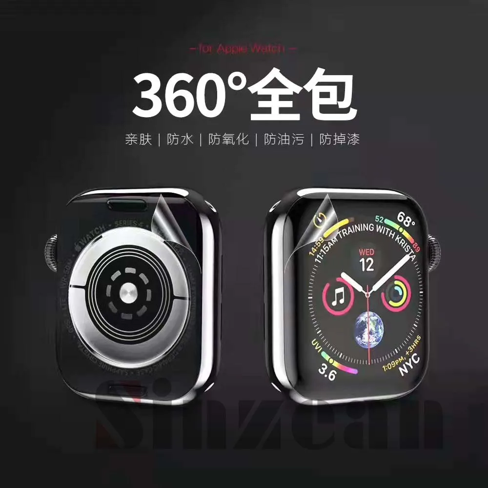 애플 워치 울트라 3 se3 S11 S8 S10 46MM 49mm S7 45mm 41mm 38mm 42mm 40mm 44mm용 5세트 360도 하이드로겔 필름 스크린 보호필름