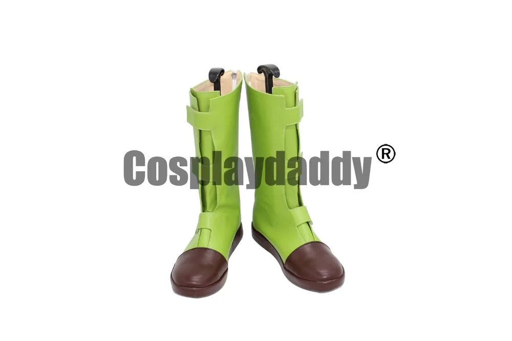 Super Future Trunks Cosplay Shoes Mirai no Torankusu Green Boots Men Women Hallowee Party Props X002