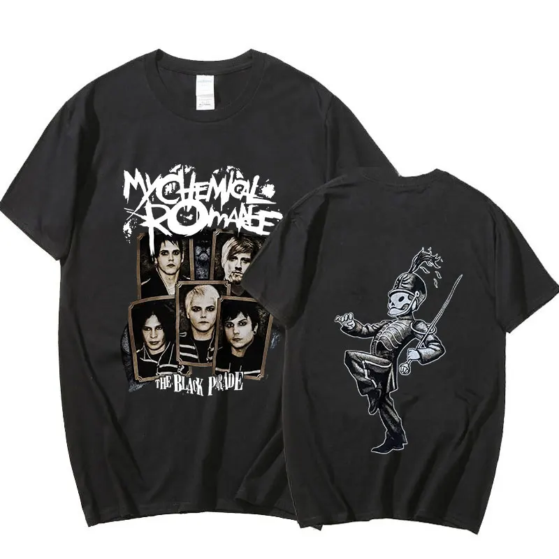 Vintage MCR The Black Parade Merch T-shirt My Chemical Romance New T-Shirt Punk Rock Summer T Shirt 2021 Fashion Top Tee Shirt