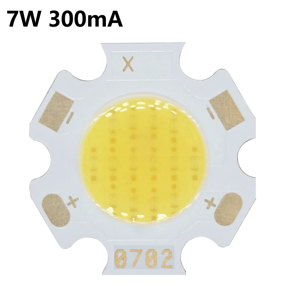 Chip de LED 3w, 5w, 7w, 10w, poder 300ma, 120-130lm, luminoso, 11mm, 20mm, diodos para lâmpada, holofotes, branco, 6500k, 10pcs