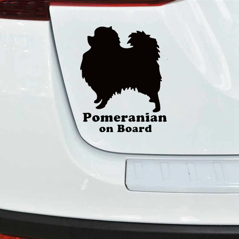 CK3391# Pomeranian dog on board vinyl car sticker waterproof cool waterproof removable decal self-adhesive car decal