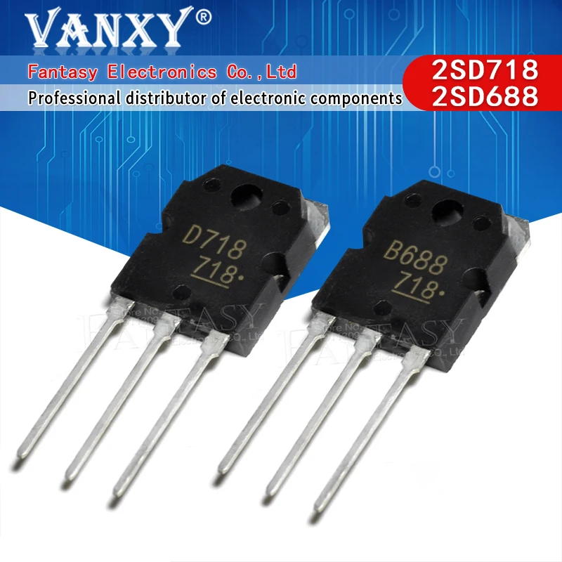 4PCS 2pais (2pcs 2SD718 + 2pcs 2SB688) (2SA1264 + 2SC3181) (2SB1560 + 2SD2390) (2SA1492 + 2SC3856) D718 B688 TO-3P