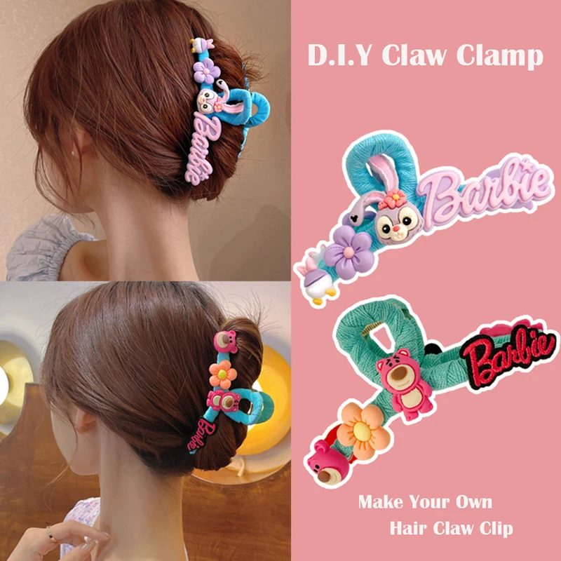 

DIY Women Hair Clips Kit Fashion Cartoon Large Claw Clamps Korean Style Customized Valentine's Day Gift Hairpins Accessories