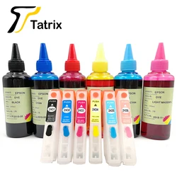 Tatrix T2431XL T2431 Empty Refillable Ink Cartridge For Epson XP-750 XP-760 XP-850 XP-860 XP-950 xp-960 printer with ARC chip