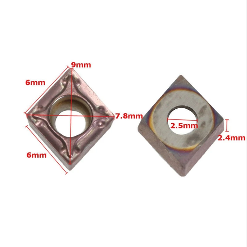 Nuovo 10 pz CCMT060204 lama in lega di metallo duro utensili per tornio CNC inserti per tornitura utensili per tornitura interna