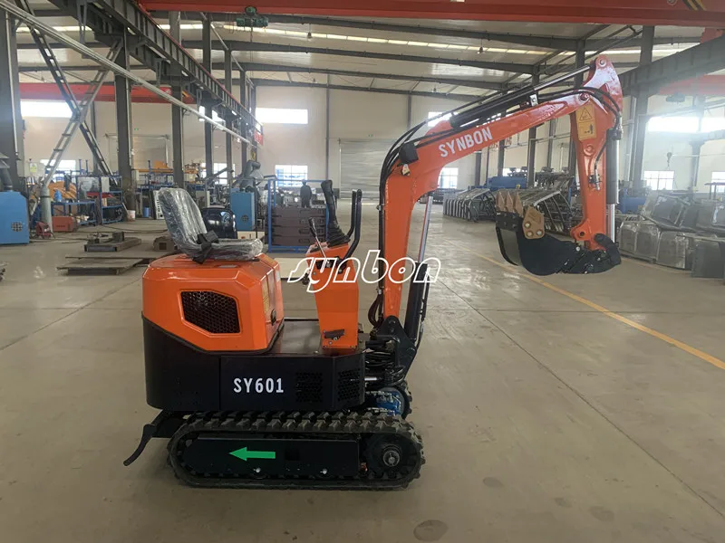 SY601ไฮดรอลิก Crawler Digger รถขุดพร้อมเครื่องยนต์เบนซิน Micro Crawler รถขุด