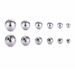 20 Pieces Stainless Steel Replacement Round Balls Barbell Parts 16G 14G Lip Eyebrow Tongue Belly Ring Body Jewelry Piercing