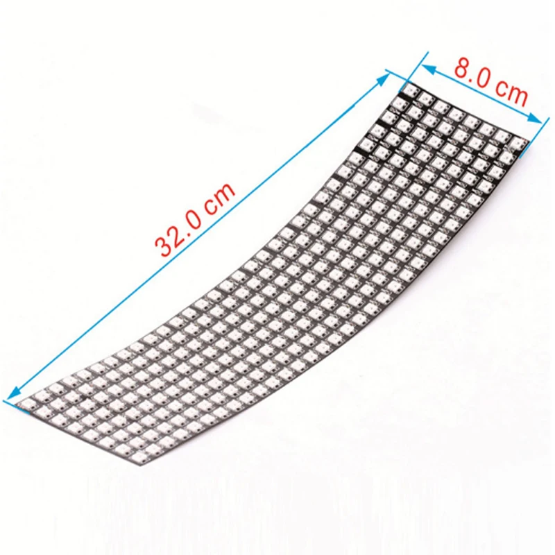 8x8 16x16 8x32 Pixels SK6812 WS2812B RGB Matrix Individually Addressable Digital Flexible LED Panel Pixels Screen DC5V