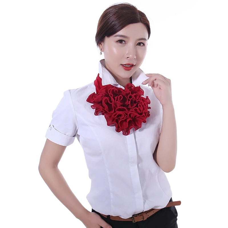 2024 Winter Women Scarf Fashion Floral Collar Scarf Luxury Flower Printed Neckerchief Ring Neck Scarves