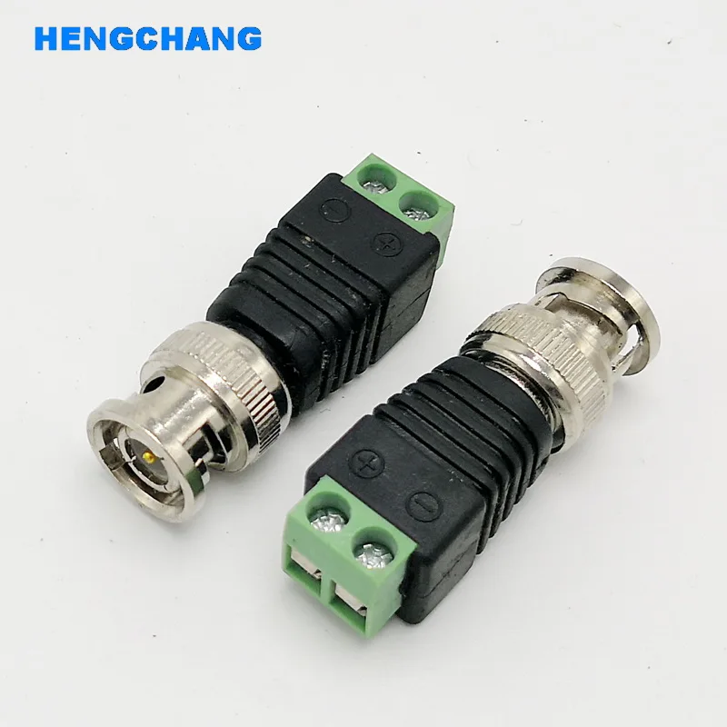 BNC Connector schroefbevestiging Cat5/Cat6 Coaxiale Kabel voor AHD Camera CVI Camera TVI Camera CCTV Camera 50 stuks