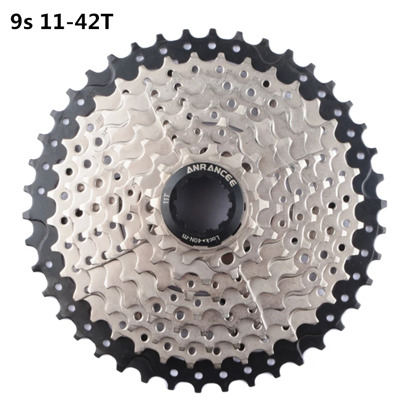 ANRANCEE Cassette Bike Bicycle Flywheel 8 9 Speed Sprocket For MTB Road Bike 28/32/36/40/42/46/50T Cassette Bicycle Accessories