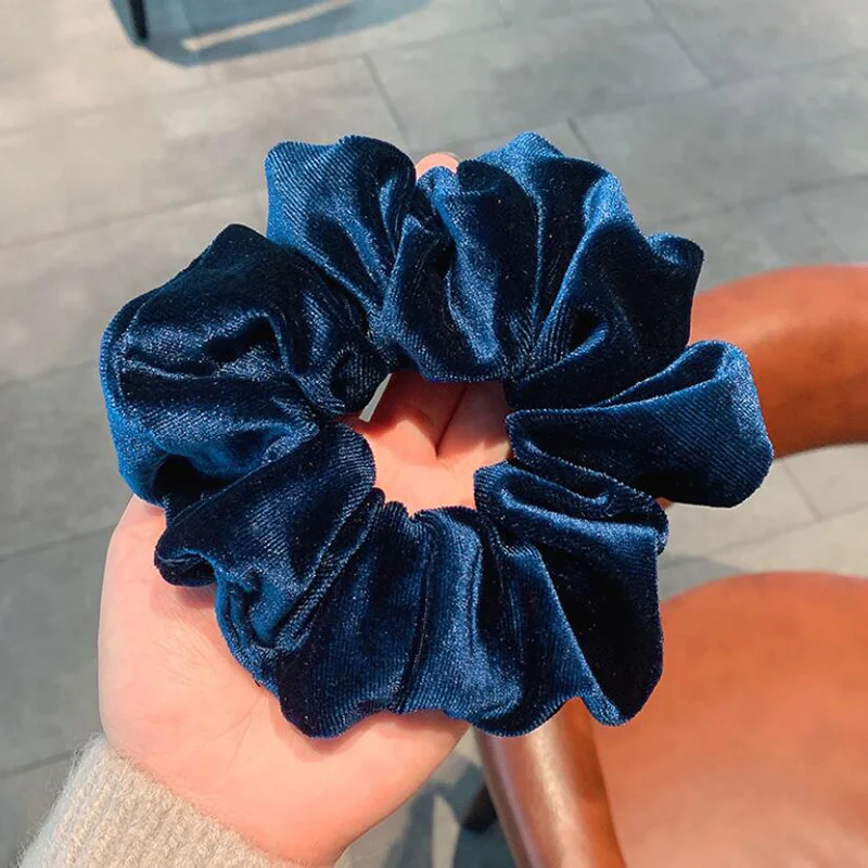 New Arrival Women\'s Winter Velvet Hair Scrunchies Hair Tie Hair Accessories Lady\'s Ponytail Holder Hair Rubber Bands Accessories