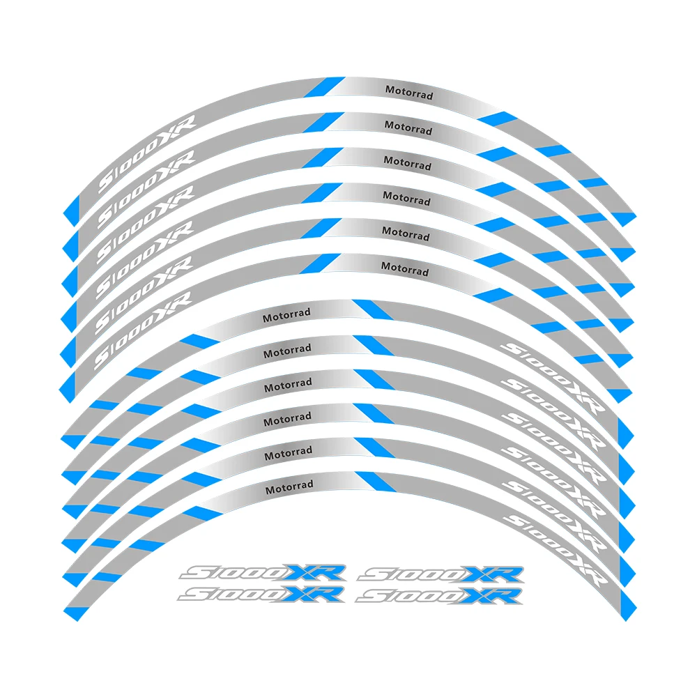 Motocykl przednie i tylne koła krawędź zewnętrzna obręcz naklejka pasek odblaskowy naklejki na koła do BMW S1000XR