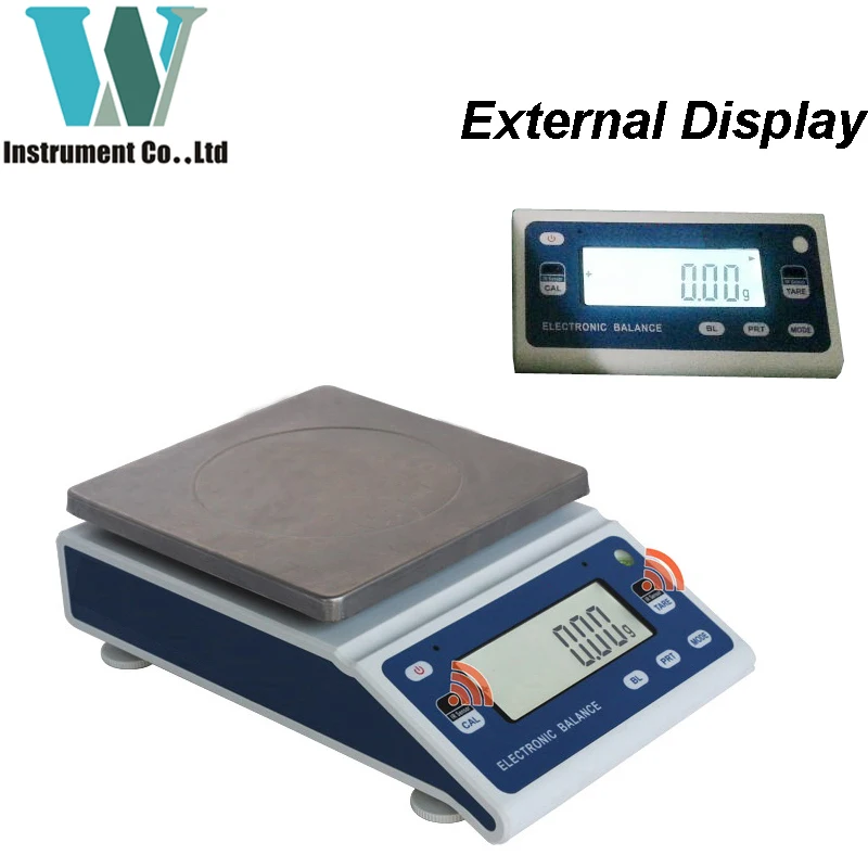 1000g 2000g 3000g 0.01g RS232C Weight Scale 1kg 2kg 3kg 10mg Count With Remote External Display Weighing Precision Balance