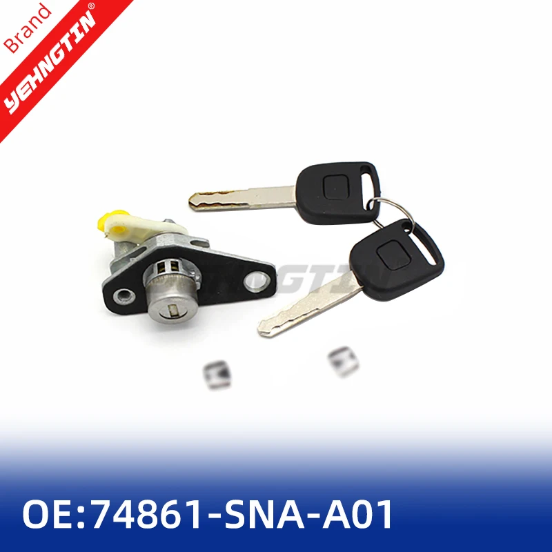 OEM 74861-SNA-A01 Trunk Lock Cylinder With Key 74861-SNA-A21 Boot Tailgate Door Lock Core Replacement For Honda Civic 2004-2012