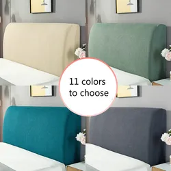 Thicken Elastic All-inclusive Bed Head Covers, Polar Fleece, Monochromatic, Headboard Cover for Home, Back Chair, Dust Prevent