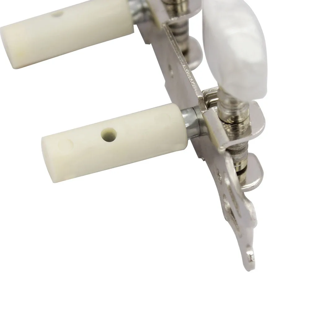 M MBAT Stimmwirbel für Gitarrensaiten, 1 Paar Säulen, weißer Gitarrenknopf für klassische Gitarre, Instrumententeile, Zubehör Y-04 – Detail 13