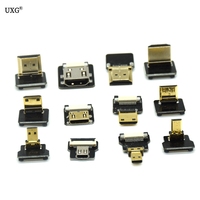 FPV Micro HD Mini 90 Degree Adapter 5cm-100cm FPC Ribbon Flat HDMI-compatible Pitch 20pin Plug Connector