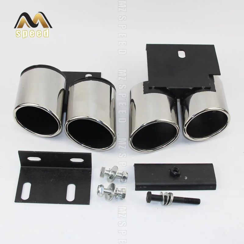 accessories The car Round double stainless steel exhaust pipe tailpipe is suitable for audi A3 upgraded S3 muffler tailpipe