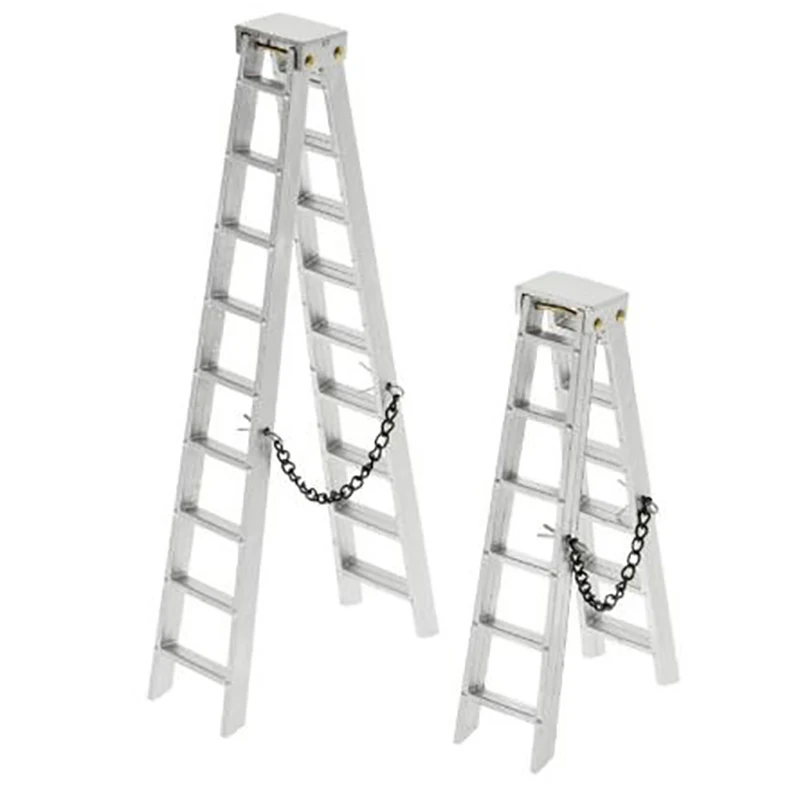 100MM 150MM Aluminum Mini Ladder For 1:10 RC Rock Crawler Axial SCX10 90046 D90 D110 TAMIYA CC01 Traxxas TRX-4