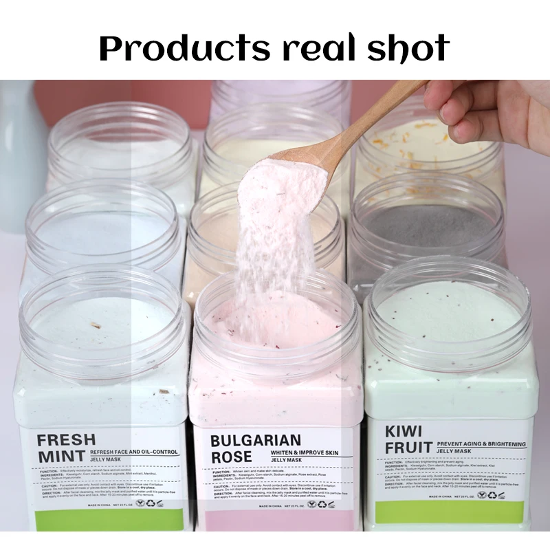 100/300/650g DIY SPA Skincare Powder Mask Beauty Jelly Facial Mask Crystal Hydrating Rose Mask Hydrogel Peel Off Salon Home Use