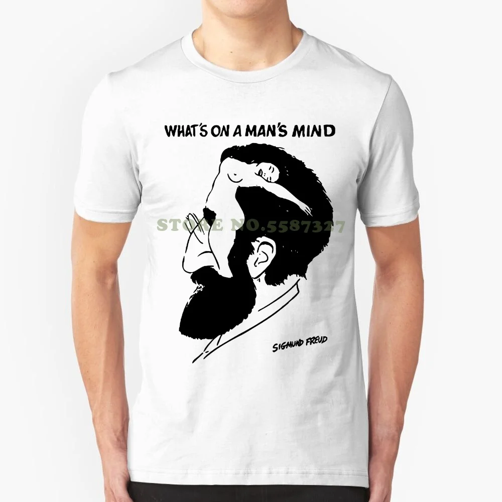 T Shirt Logo Pint Short Sleeve Graphic Universal Apparel Men's What's On A Man's Mind Funny Freud T Shirt