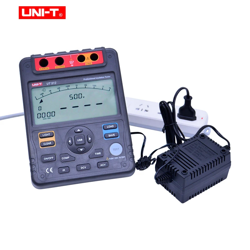 UNI-T testeur d'isolation numérique UTorgLCD rétro-éclairage 2500V plage automatique mégohmmètre numérique Ohm mètre
