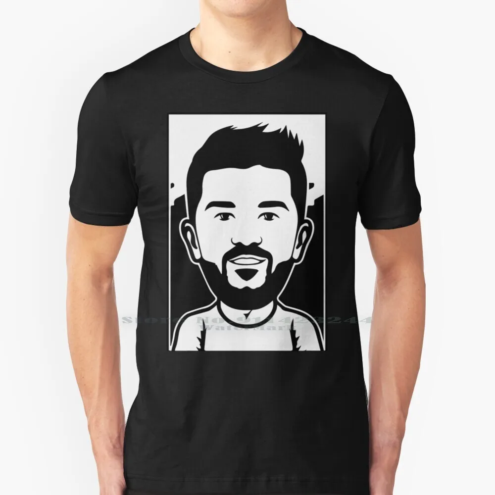 David Villa 100% Cotton T Shirt Sanchez Major League Soccer Athletic Spain The Gourd David Villa New York Football Club Pirlo