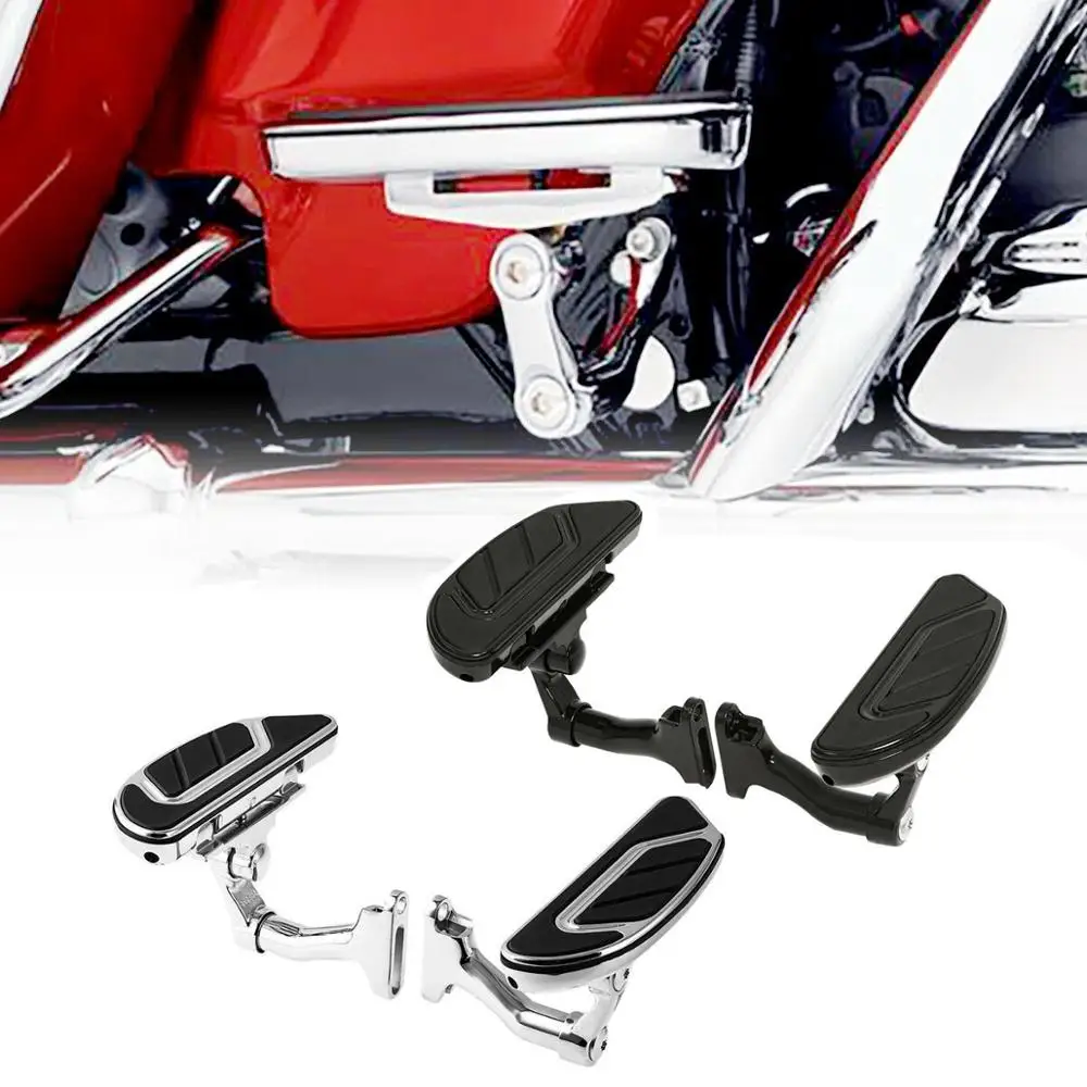 Motorcycle Rear Passenger Floorboard Footboard For Harley Touring 1993-later Road King Electra Street Glide CVO Airflow