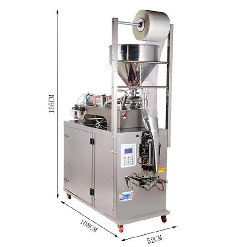 5-500ML น้ําผึ้งซอสมะเขือเทศวางอัตโนมัติเชิงปริมาณเครื่องบรรจุเครื่องชั่งน้ําหนักอัตโนมัติบรรจุเครื่องซีล