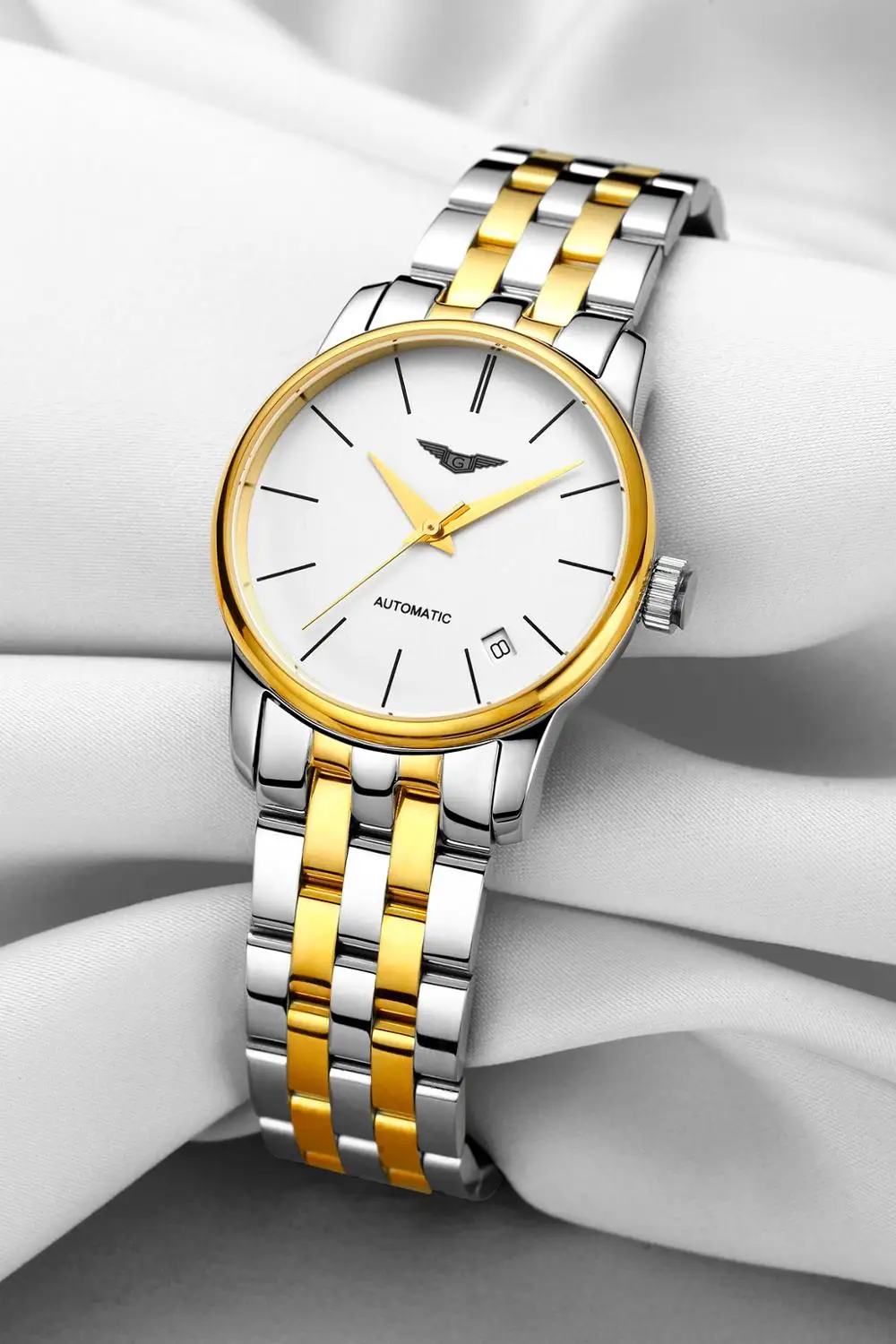 GUANQIN Ladies Watches Female Dress Top Brand Women Fashion Steel Leather Automatic Mechanical Self-wind Watch Relogio Feminino