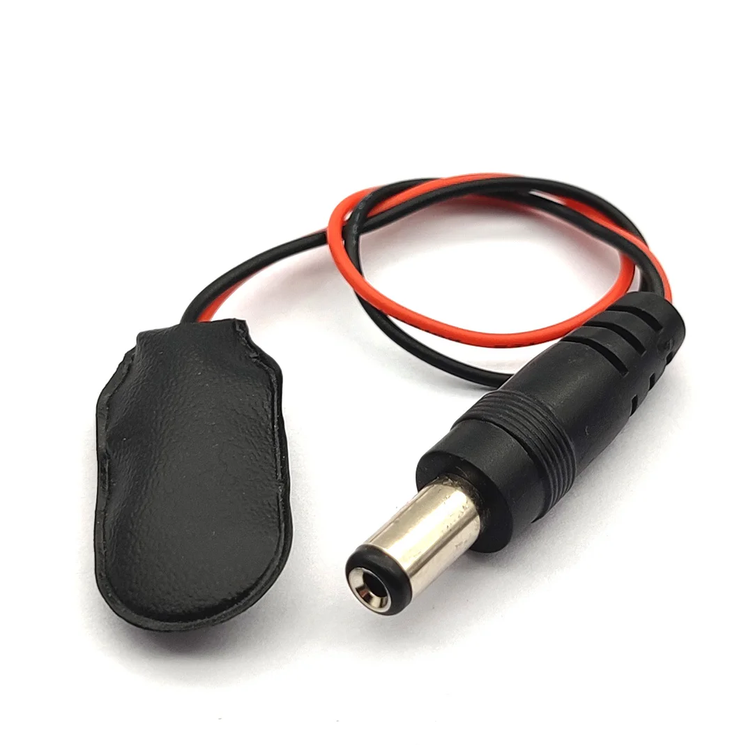 9V แบตเตอรี่9V แบตเตอรี่ผู้ถือด้วย DC 5.5*2.1มม.ปลั๊ก15ซม.