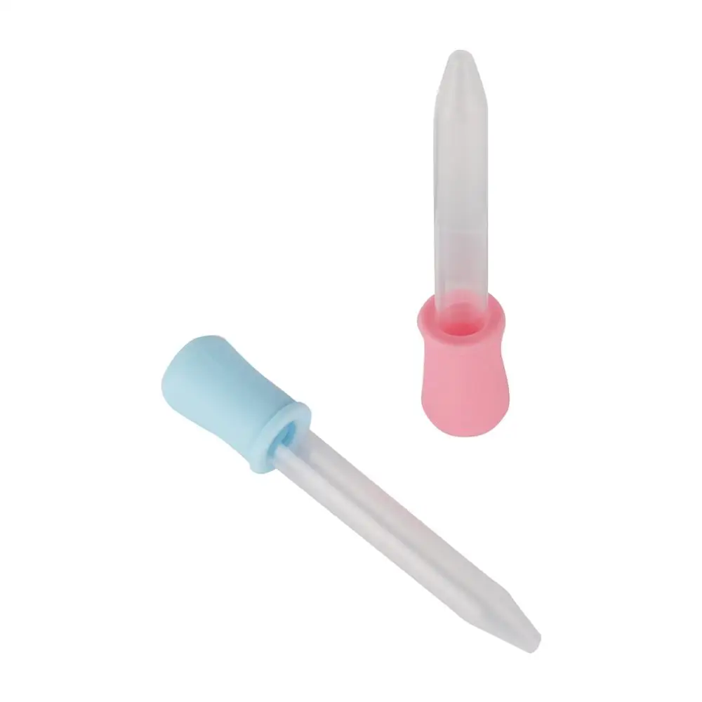 5 Pcs 5ml Small Silicone Plastic Feeding Medicine Liquid Eye Ear Graduated Pipette Dropper School Laboratory Supplies