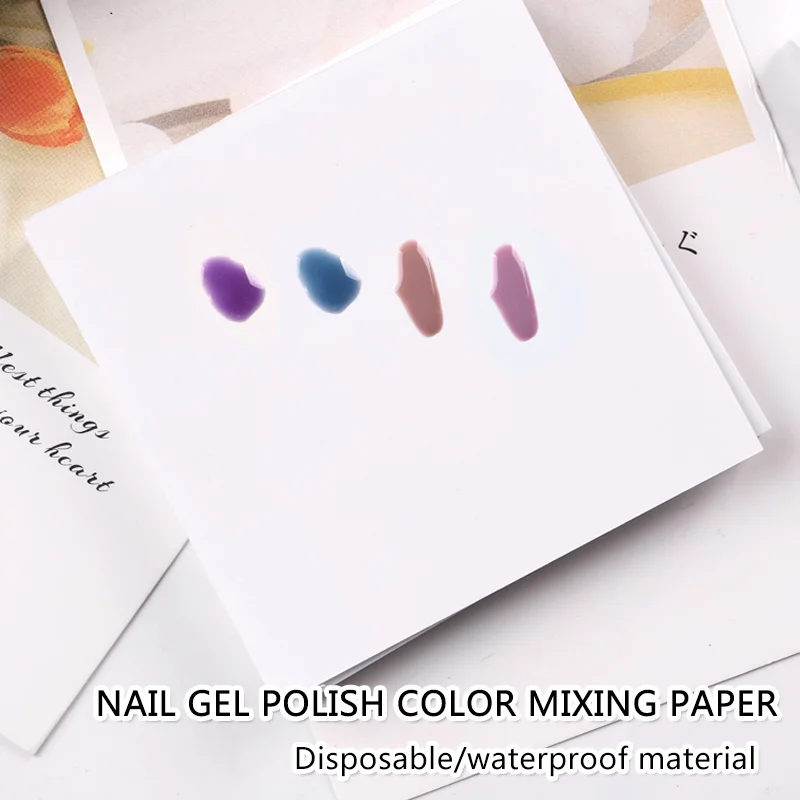 

TSZS 1set Nail Art Waterproof Color Palette UV Gel Painting Papers For Long-Lasting Results Salon-Quality Manicure Tools