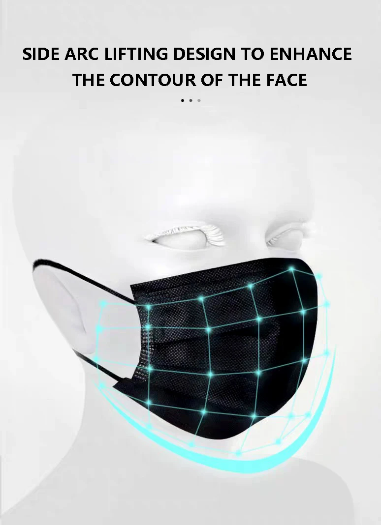 10-200PCS Kids Masks Disposable Child Mask Non-woven Filter Breathable Children Mask 3 Layer Ply Anti-dust Children's Mascarilla