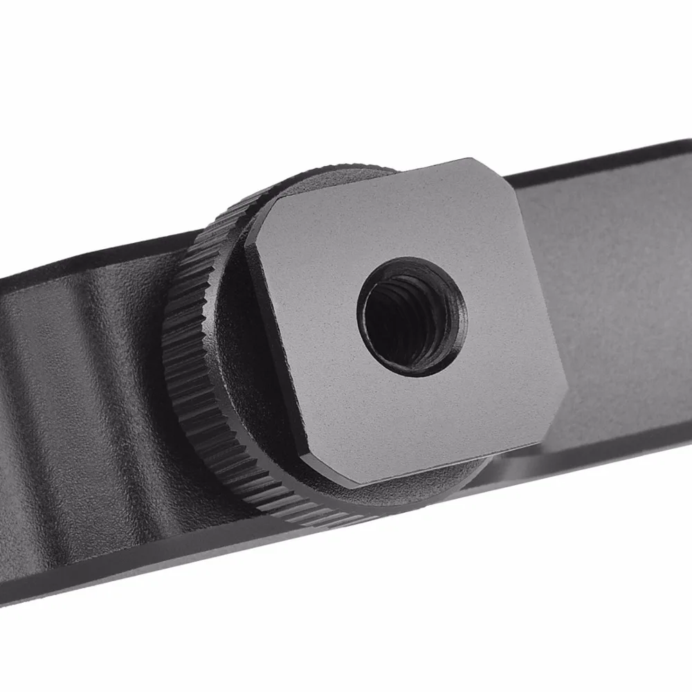 Triple/Doppel Kalt/Heißschuh Adapter 1/4 "Montage Verlängerung Bar Video Halterung für Canon für Nikon stativ Kamera Licht Mikrofon – Detail 35