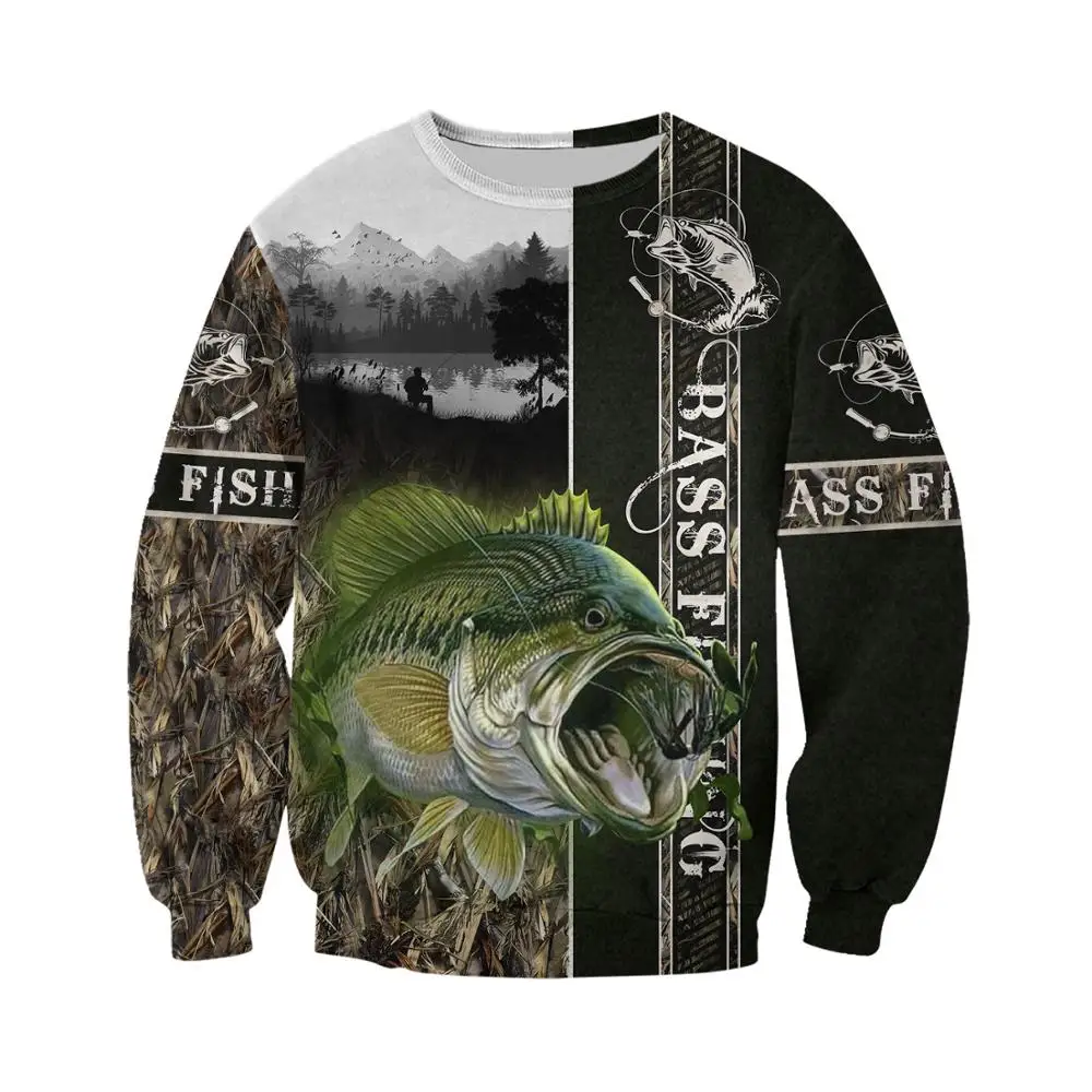 Sudadera pesca estampado 3D Unisex Harajuku KJ072 - imagen 2