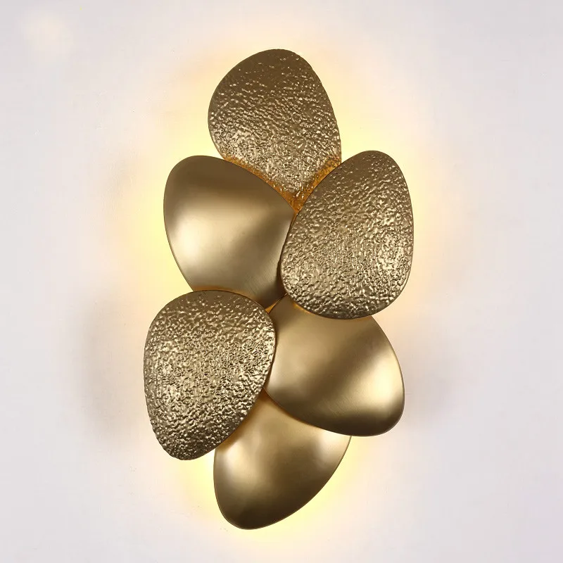 Living Room decoration Gold Wall Lamp G9 LED Mirror Pebble Light LED wall Lights Foyer Wall Lamp Hotel Lighting Accessories