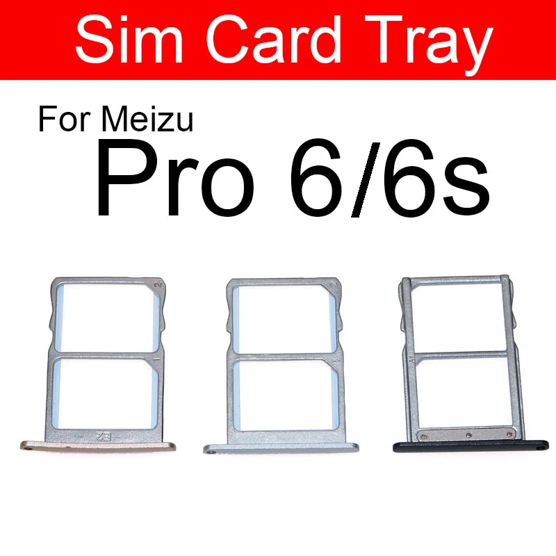 

Черный и золотой и серебряный держатель лотка для sim-карты для Meizu Pro 6 6s Pro6 Pro6s M570h M570q Sim Слот для sd-карты Сменный Адаптер для ремонта