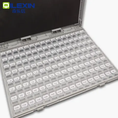 SMD Resistor Box 1% 0402 0603 0805 1206 Resistor Assortment Kit component 128 Values 0R-1M sample boxes