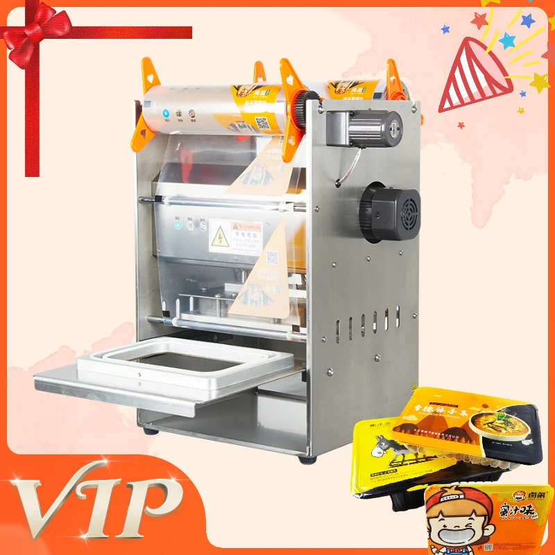 Manual Fresh Vegetable Fruit Box Tray Packing Machine Heat Sealer