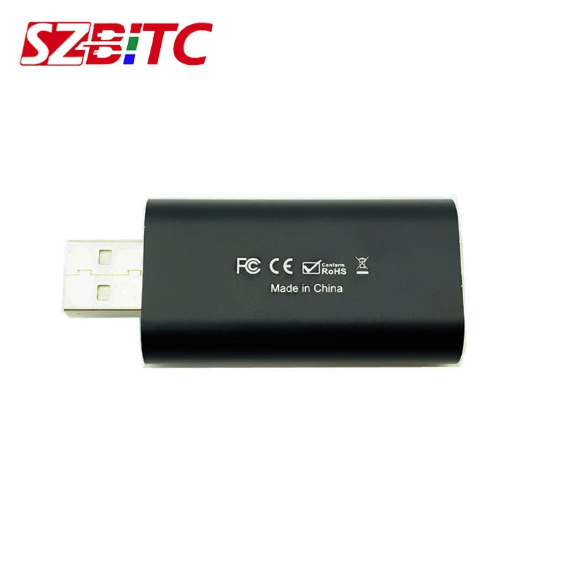 SZBITC-HDMI Video Capture Card, Streaming VHS Board, Cartões USB 2.0, Conversor para PS4 Game DVD Camera