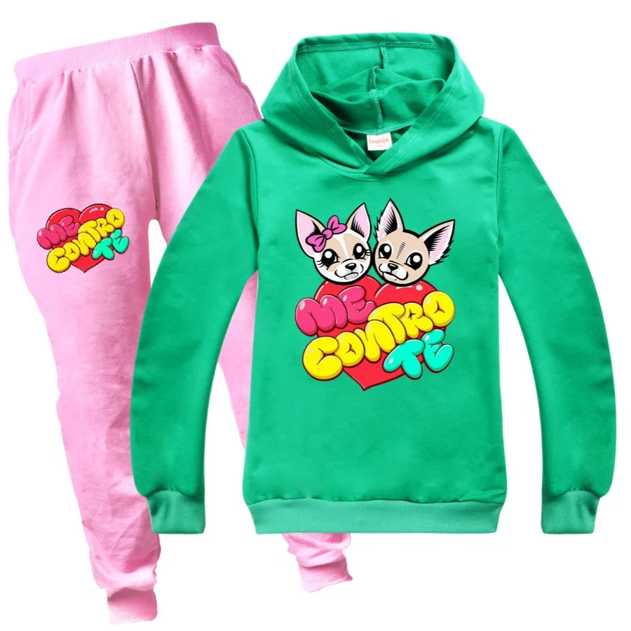 3-15Y Me Contro Te Baby Boy Clothes 3D Printed Cartoon Casual Kids Hoodies Set Autumn Toddler Girl Top+Pants Cotton Sweatshirt