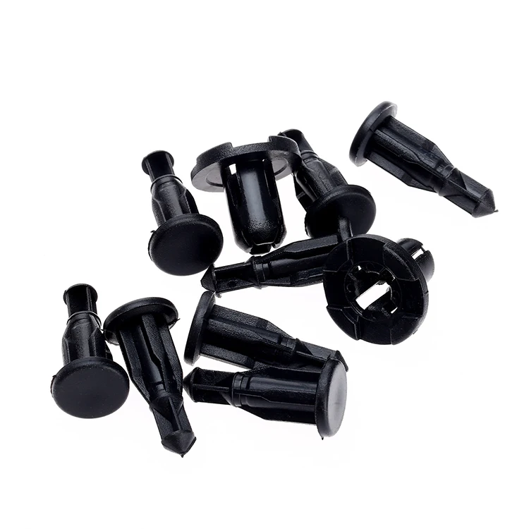 50Pcs Nylon Push-Type Bumper Engine Cover Fender Grille Rivet Clips 10mm Hole Auto Fastener Retainer for Subaru Impreza Forester