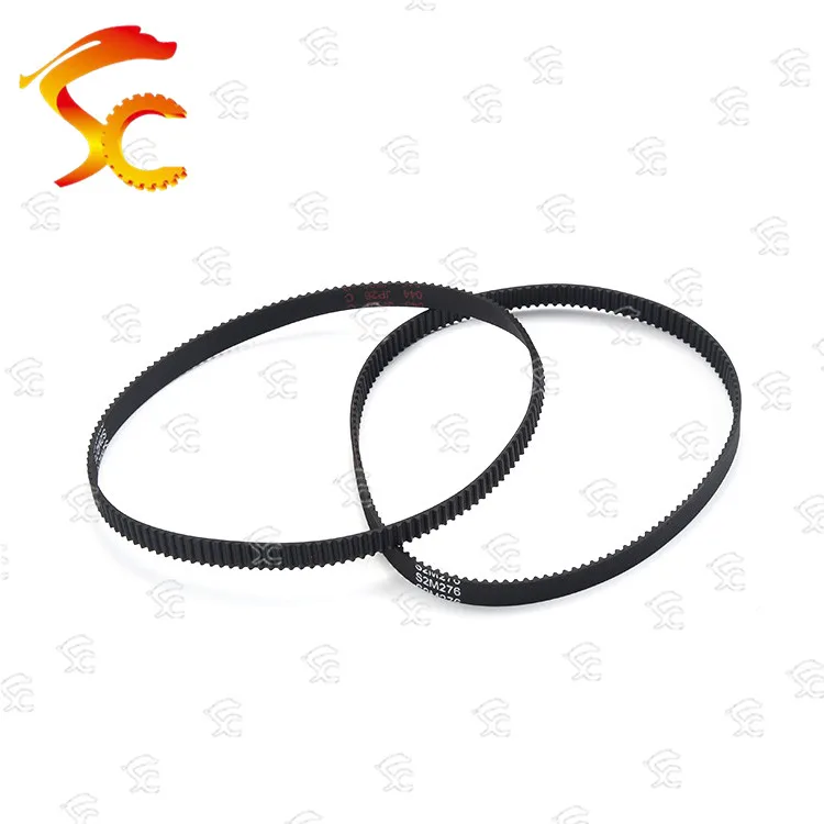 

10pcs S2M-276-6/10mm belt closed loop rubber S2M-276-6/10mm timing belt Teeth 138 Length 276mm width 10/6mm for 3D printer