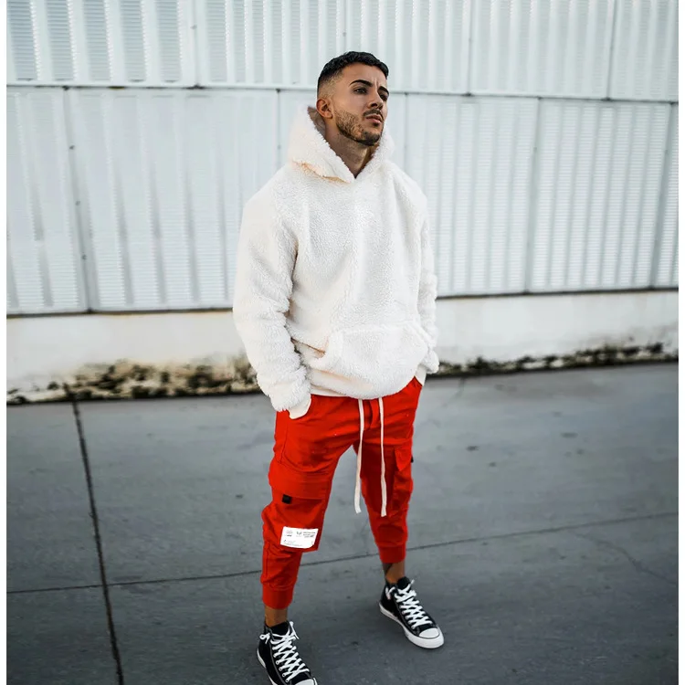 

Mens Casual Pants Pencil Cargo Skinny Fit Camouflage Hip Hop Harem Joggers New Male Trouser Solid Multi Pocket