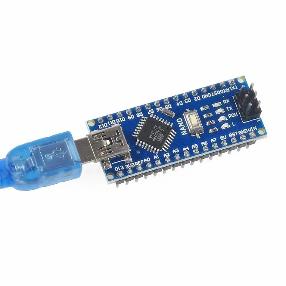 Placa para Arduino Nano V3.0, Cable USB, placa de microcontrolador, ATmega328P, V3.0, ATmega328P