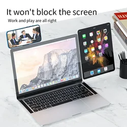 multi screen support phone holder monitor aluminum Laptop side mount clip phone holder for tablet