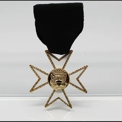 New York ceremonial ribbon pin Maltese Cross Knights Templar Order Maltese Freemasonry