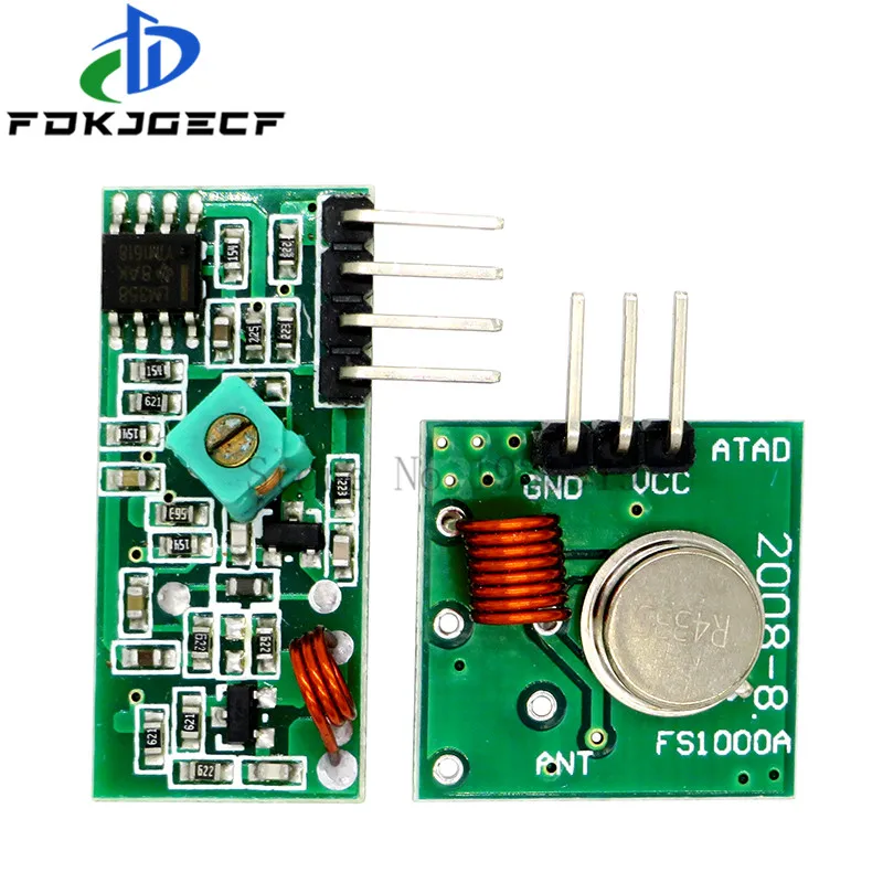 315Mhz / 433Mhz RF Wireless Transmitter Module and Receiver Kit 5V DC Wireless For Arduino Raspberry Pi /ARM/MCU WL Diy Kit